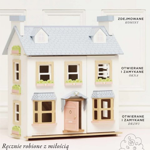 Zestaw umeblowany domek dla lalek Mayberry Manor zabawka lalki Le Toy Van