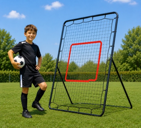 Bramka Treningowa E3 R-SPORT Metalowa Do Piłki Nożnej 140x90 Rebounder