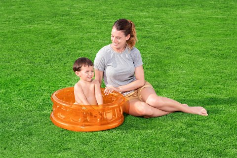 BESTWAY 51112 MINI BASENIK TRANSPARENTNY 64cm x 24cm POMARAŃCZ