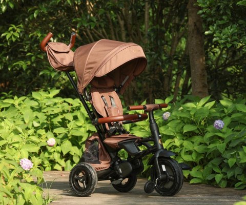 Qplay Rowerek Trójkołowy Rito Deluxe Rubber Brown