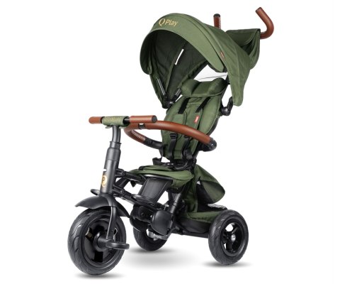 Qplay Rowerek Trójkołowy Rito Deluxe Rubber Olive