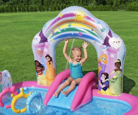 Bestway 9103Y Disney Plac zabaw ze zjeżdżalnią Księżniczki 2.21m x 1.93m x 1.40m