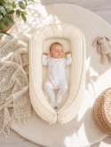 Kokon niemowlęcy dwustronny kojec otulacz Premium MY SWEET BABY- kremowy