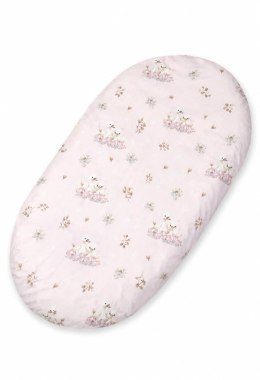 Prześcieradło bawełniane do kosza Mojżesza Boho wózka gondoli 75x35 cm - Little Swans