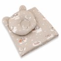 Kołderka z wypełnieniem i poduszka profilowana Miś - zestaw 2cz. - Twinkle Woodland