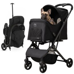 Qppet Wózek dla zwierząt Pettie Pet Black