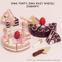 Drewniany tort urodzinowy ze świeczkami, zabawka dla dzieci, Le Toy Van