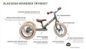 Pierwszy rower biegowy balansujący dziecięcy kremowy dla dzieci Trybike
