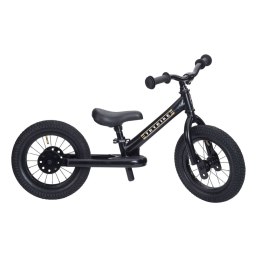 Pierwszy rowerek trójkołowy dziecięcy biegowy 2w1 czarny dla dzieci Trybike