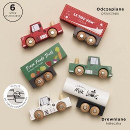 Drewniane samochody ciężarowe zestaw, zabawka dla dzieci, auta Le Toy Van
