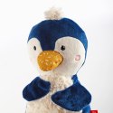 Pierwsza przytulanka Pingwin 27cm patchworkowa zabawka dla dzieci sigikid